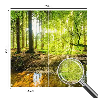 Papier peint photo imprimé sur tissu non tissé paysage vert