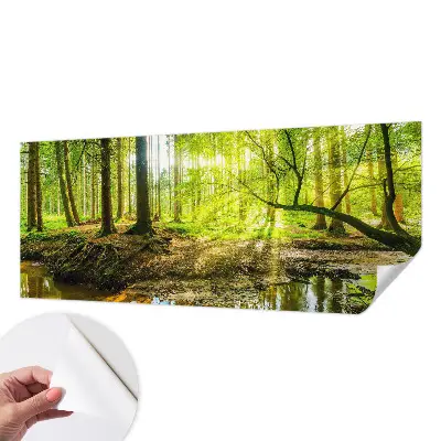 Papier peint photo imprimé sur tissu non tissé paysage vert