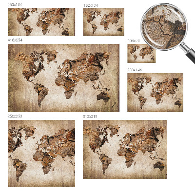 Papier peint chambre garçon Drevená mapa