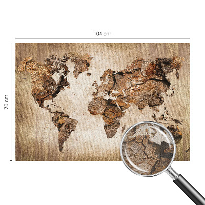 Papier peint chambre garçon Drevená mapa