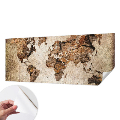 Papier peint chambre garçon Drevená mapa