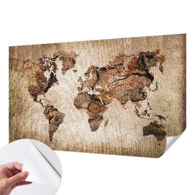 Papier peint chambre garçon Drevená mapa