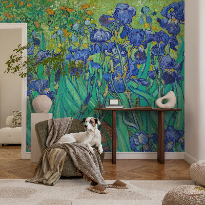 Papier peint chambre garçon Záhradné kvety