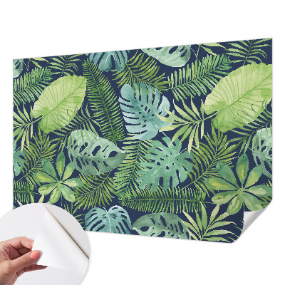 Papier peint tendance chambre adulte Tropické listy