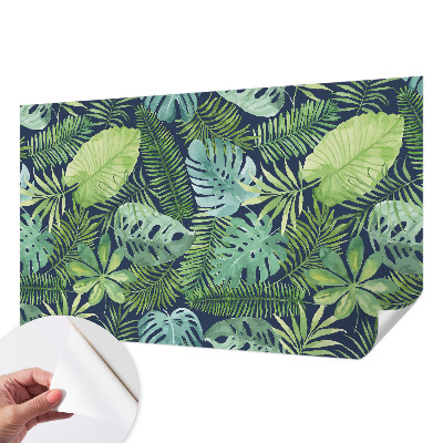 Papier peint tendance chambre adulte Tropické listy