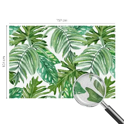 Papier peint intissé feuilles exotiques