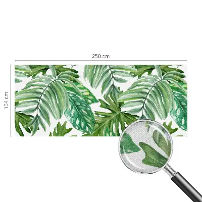 Papier peint intissé feuilles exotiques
