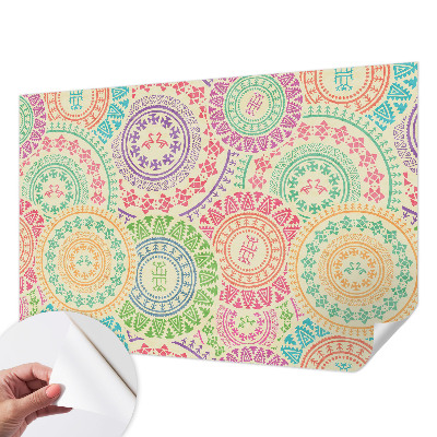 Papier peint chambre adulte cocooning Farebné mandaly