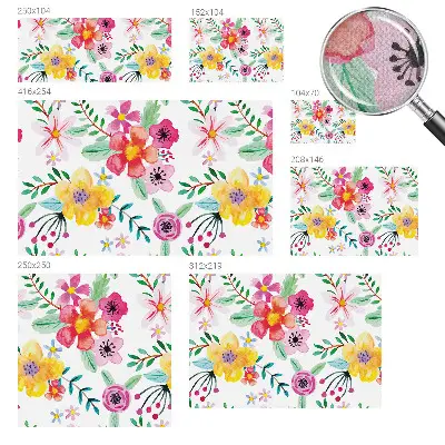 Papier peint photographique sur tissu non tissé fraîcheur florale
