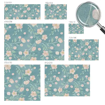 Papier peint intissé imprimé élégance florale