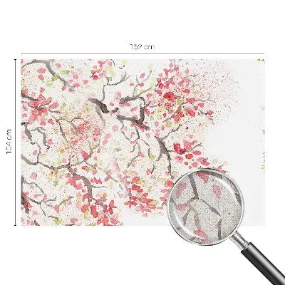 Papier peint photo sur tissu non tissé branches fleuries