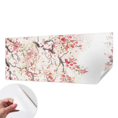 Papier peint photo sur tissu non tissé branches fleuries