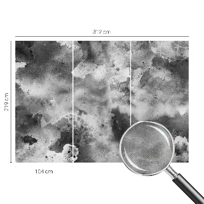 Papier peint photographique intissé nuages ​​gris