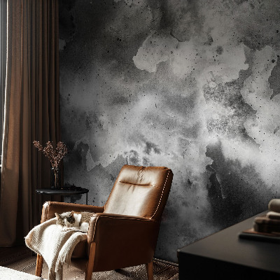 Papier peint tendance chambre adulte Sivé oblaky