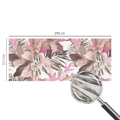 Papier peint photo imprimé sur tissu non tissé Fleurs exotiques
