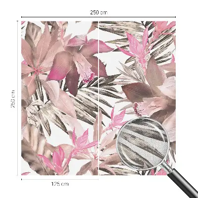 Papier peint photo imprimé sur tissu non tissé Fleurs exotiques