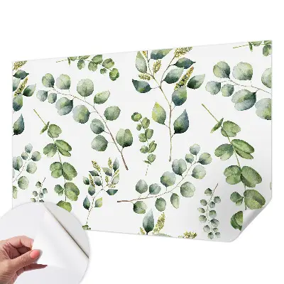 Papier peint intissé Feuilles vertes