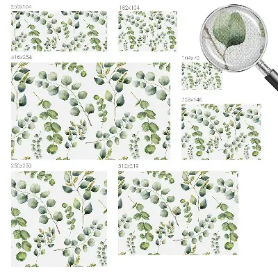 Papier peint intissé Feuilles vertes