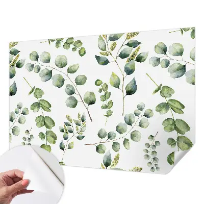 Papier peint intissé Feuilles vertes