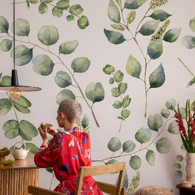 Papier peint adhésif Zelené listy