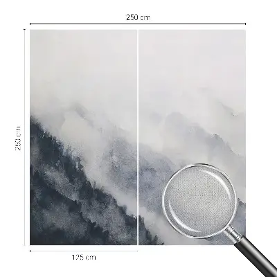 Papier peint intissé imprimé brouillard de montagne