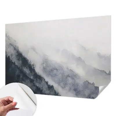 Papier peint intissé imprimé brouillard de montagne