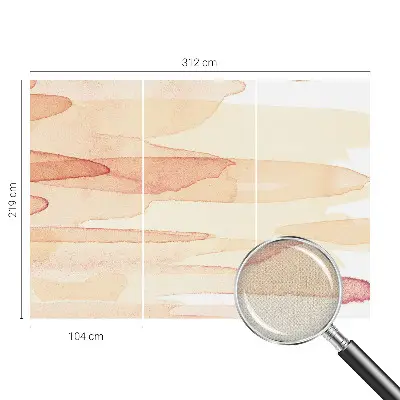 Papier peint photo grand format pour le mur traits pastel