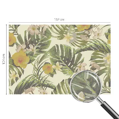 Papier peint photo imprimé sur tissu non tissé flore exotique
