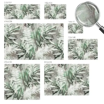 Papier peint intissé Feuilles aquarelles