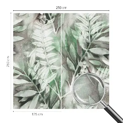 Papier peint intissé Feuilles aquarelles