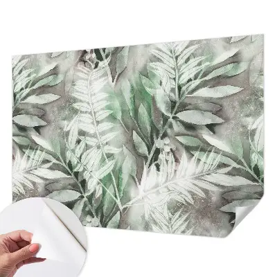 Papier peint intissé Feuilles aquarelles