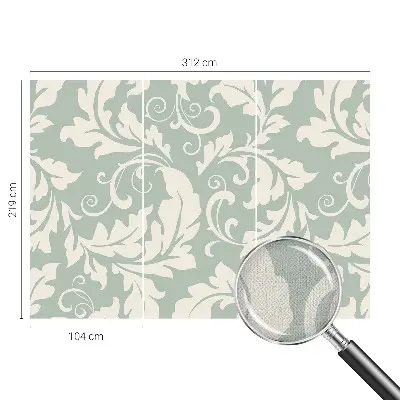 Papier peint photographique intissé feuilles décoratives