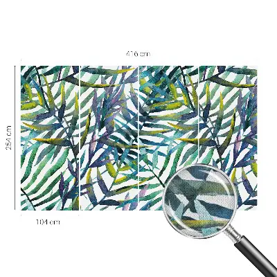 Papier peint intissé végétation exotique