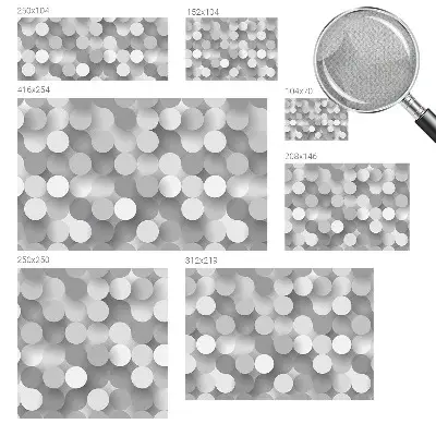 Papier peint photo sur tissu non tissé Cercles gris