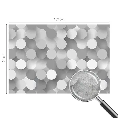 Papier peint photo sur tissu non tissé Cercles gris