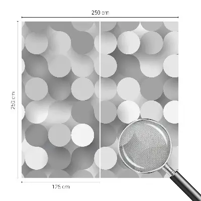 Papier peint photo sur tissu non tissé Cercles gris
