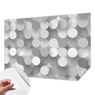 Papier peint photo sur tissu non tissé Cercles gris
