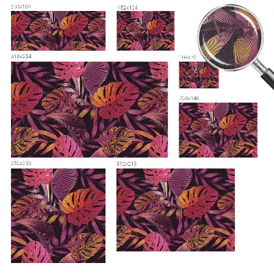 Papier peint photo grand format pour le mur feuilles exotiques