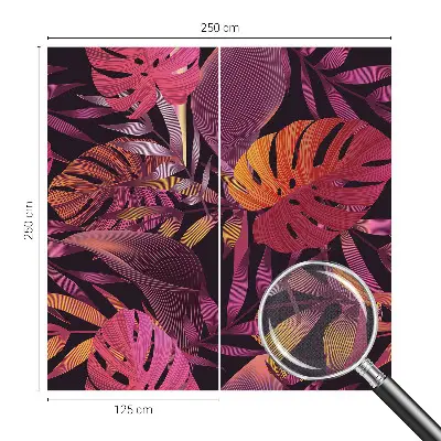 Papier peint photo grand format pour le mur feuilles exotiques