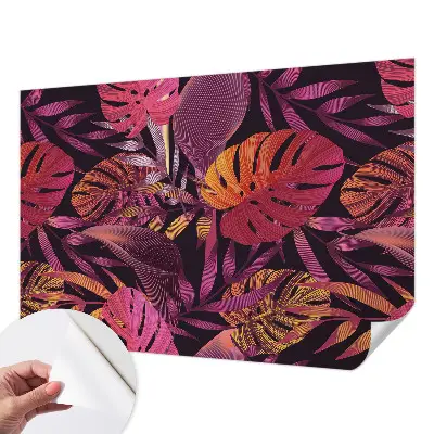 Papier peint photo grand format pour le mur feuilles exotiques