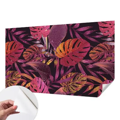 Papier peint photo grand format pour le mur feuilles exotiques