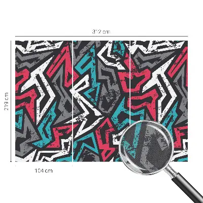 Papier peint intissé imprimé Mosaïque abstraite