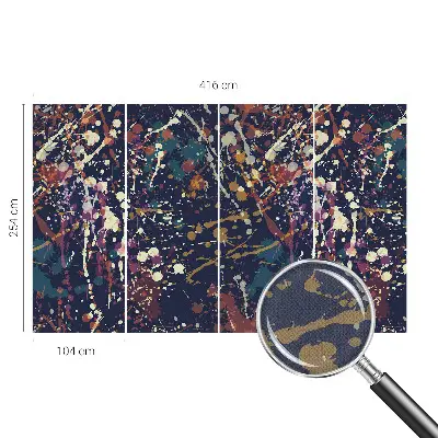Papier peint photo grand format pour le mur abstraction colorée