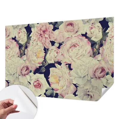 Papier peint photographique intissé bouquet de fleurs