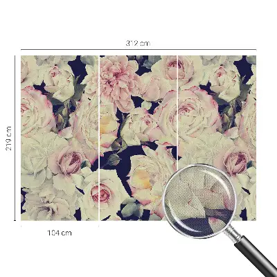 Papier peint photographique intissé bouquet de fleurs