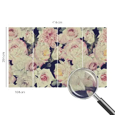 Papier peint photographique intissé bouquet de fleurs