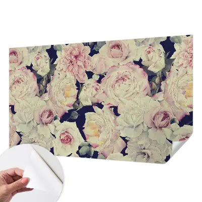 Papier peint photographique intissé bouquet de fleurs