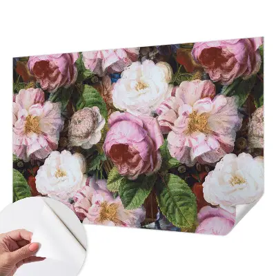 Papier peint photo sur tissu non tissé élégance florale
