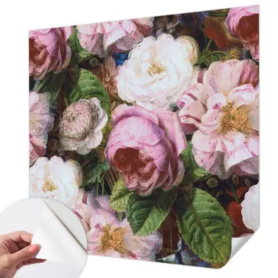 Papier peint photo sur tissu non tissé élégance florale