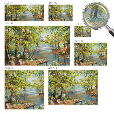 Déco papier peint salon Idylické jazero